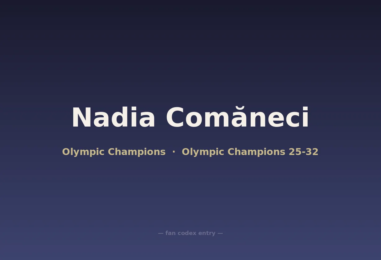 Nadia Comăneci